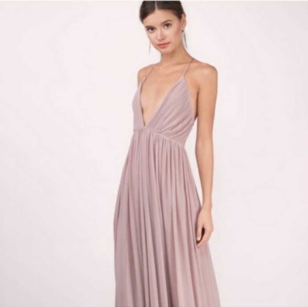 Mauve TOBI Maxi Dress Backless